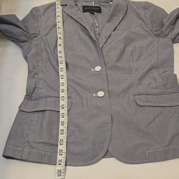 Banana republic cotton pin stripe blazer size medium - Picture 7 of 9